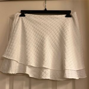 White boutique skort